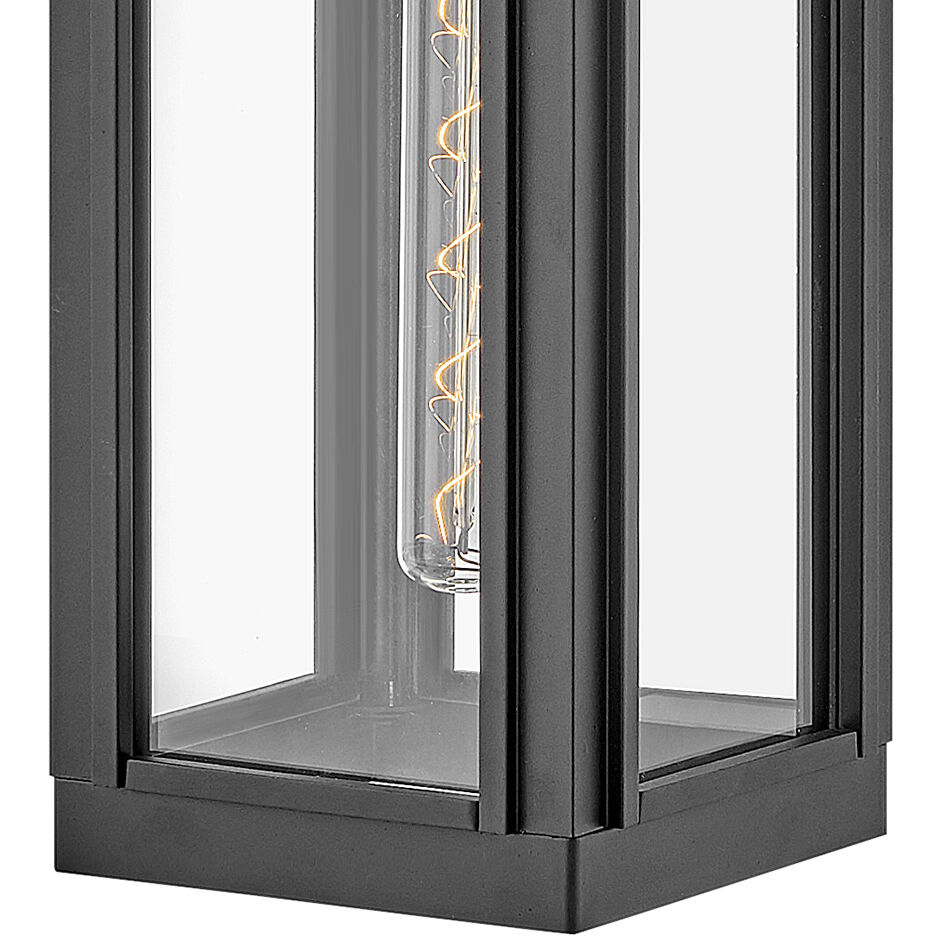 Heritage Sag Harbor Outdoor Wall Mount Lantern in Black, Non-LED