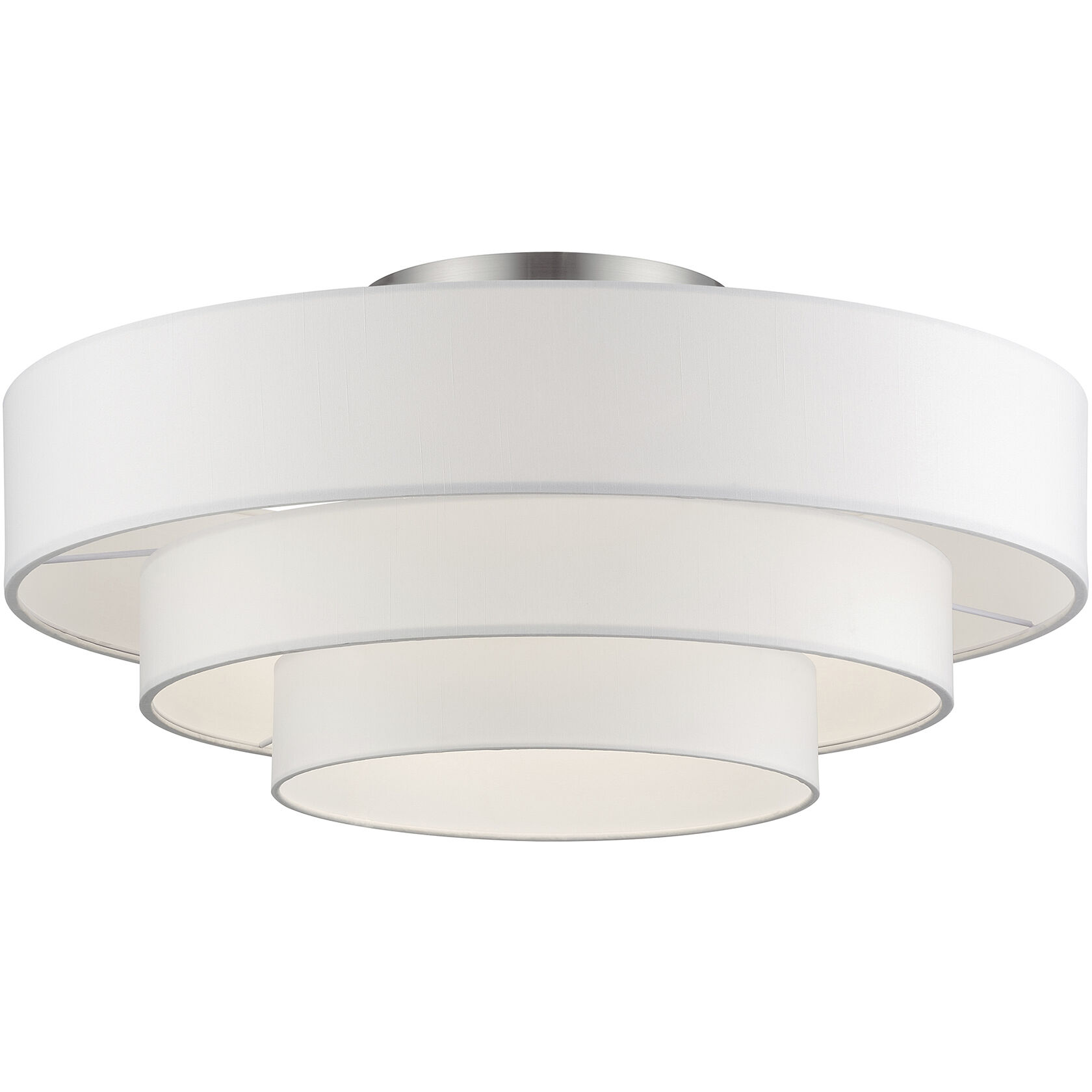 Manorwood 5 Light 28 inch Brushed Nickel Semi-Flush Ceiling Light