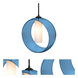 Plato 1 Light Black Cord Pendant Ceiling Light
