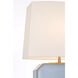 Thomas O'Brien Monique 25.75 inch 15 watt Silk Blue Table Lamp Portable Light