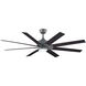 Levon Custom 1 Light Galvanized Fan Light Kit