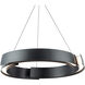 Battlestar 1 Light 28 inch Black Pendant Ceiling Light