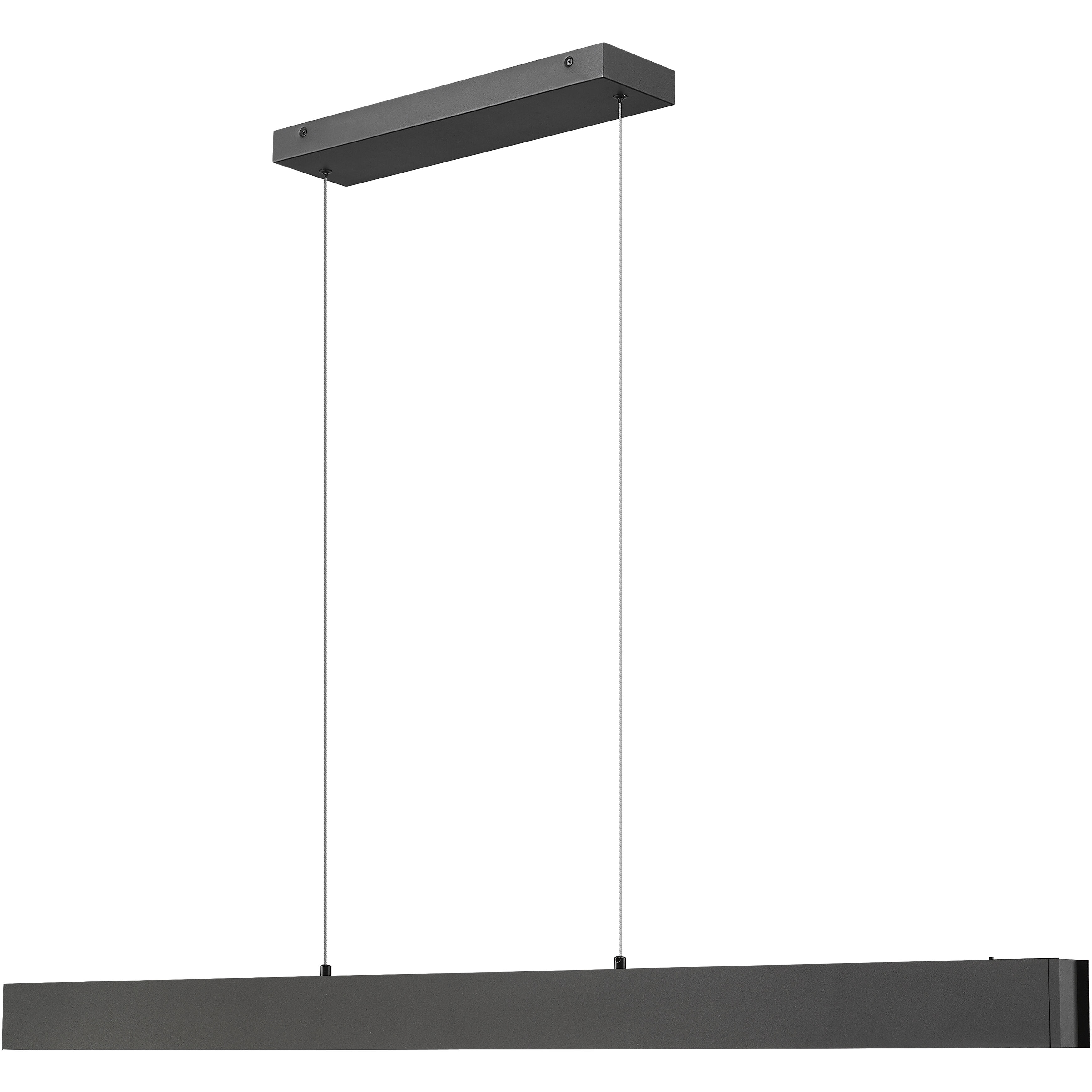 Hudson Linear Chandelier Ceiling Light in Matte Black