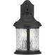 Ashmore 3 Light 17 inch Textured Black Outdoor Wall Lantern