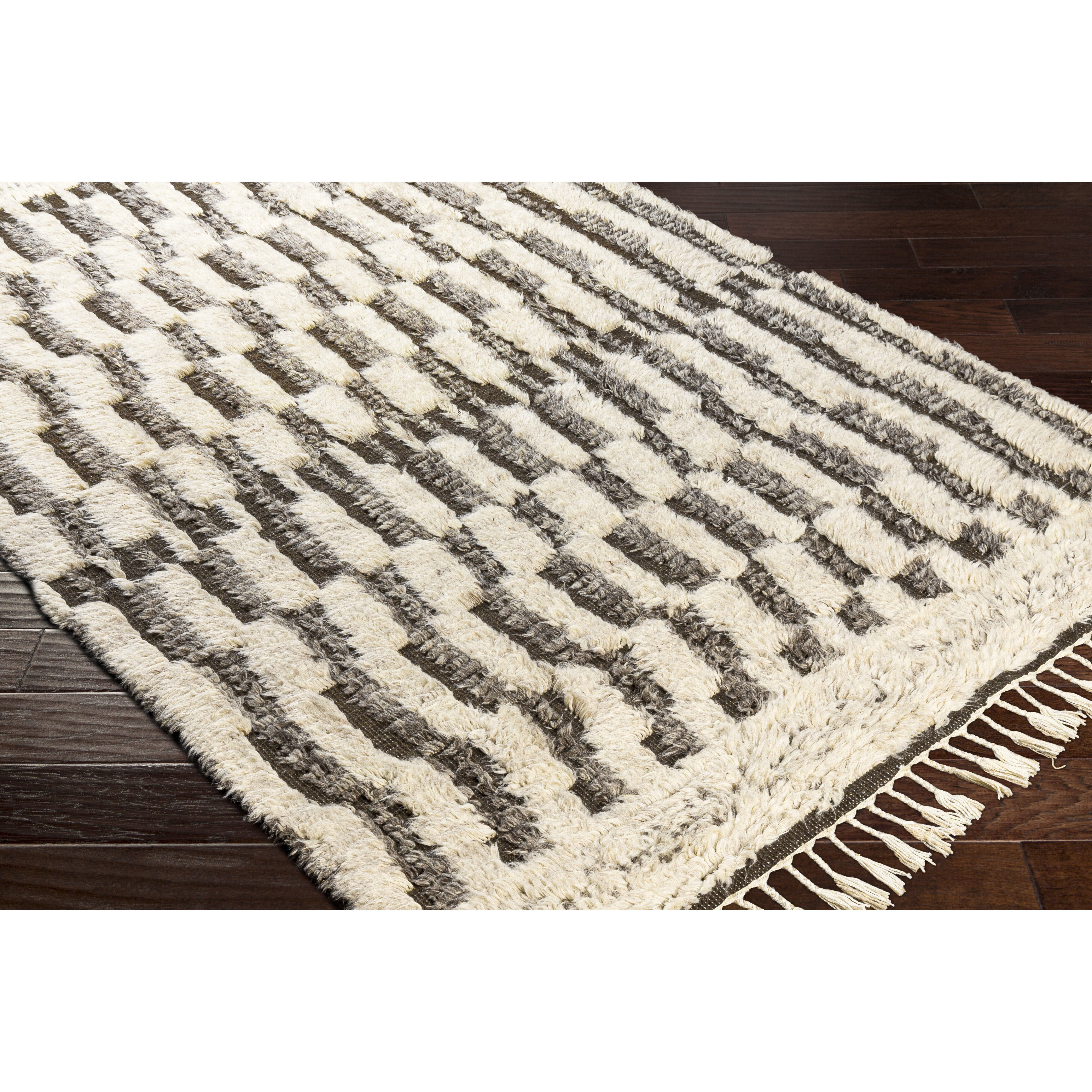 Sahara 108 X 72 inch Charcoal Rug in 6 X 9, Rectangle