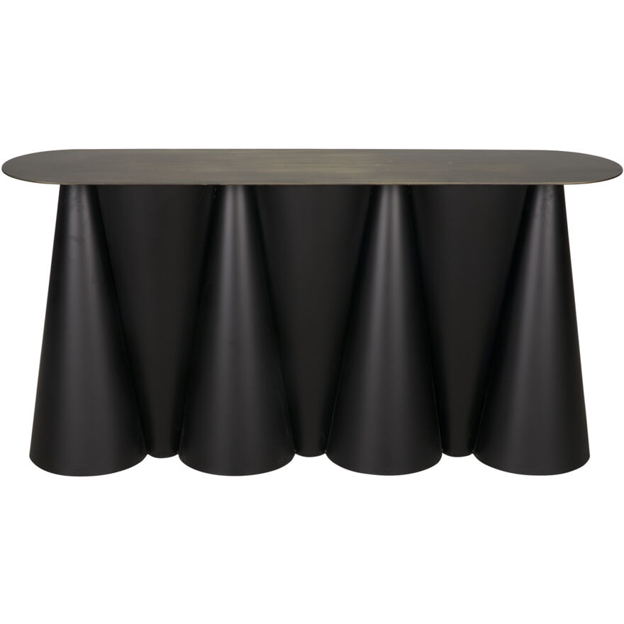 Salt and Pepper 59 X 13.5 inch Matte Black Console