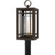 Pelham 1 Light 24 inch Western Bronze Outdoor Post Lantern, Large