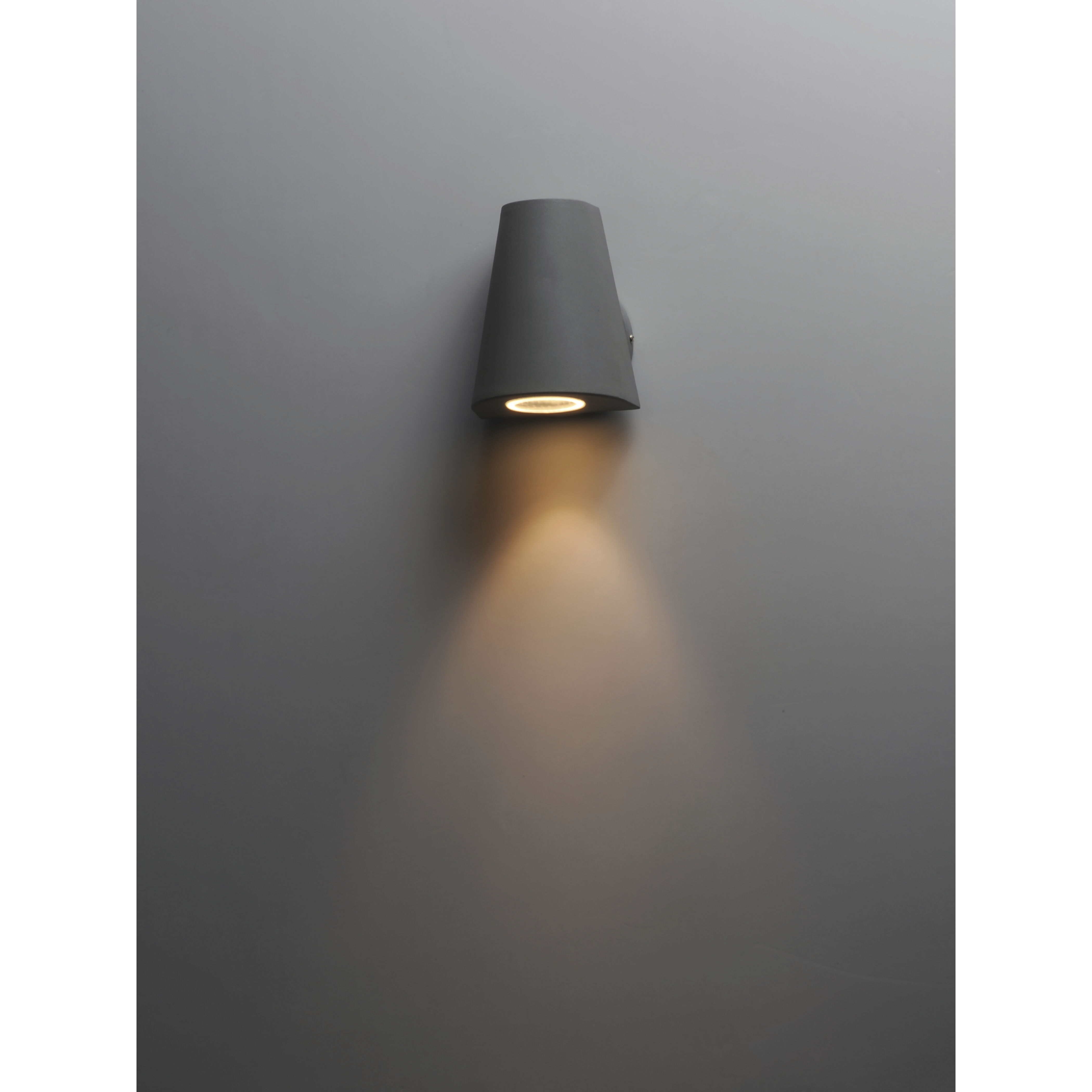 Mini LED 6 inch Silver Outdoor Wall Mount