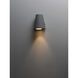 Mini LED 6 inch Silver Outdoor Wall Mount