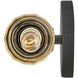 Ellison LED 22 inch Black with Heritage Brass Vanity Light Wall Light