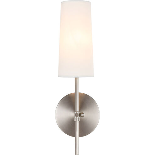 Mel 1 Light 5 inch Burnished Nickel Wall sconce Wall Light