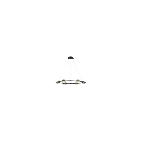 Circolo LED 36 inch Black Chandelier Ceiling Light