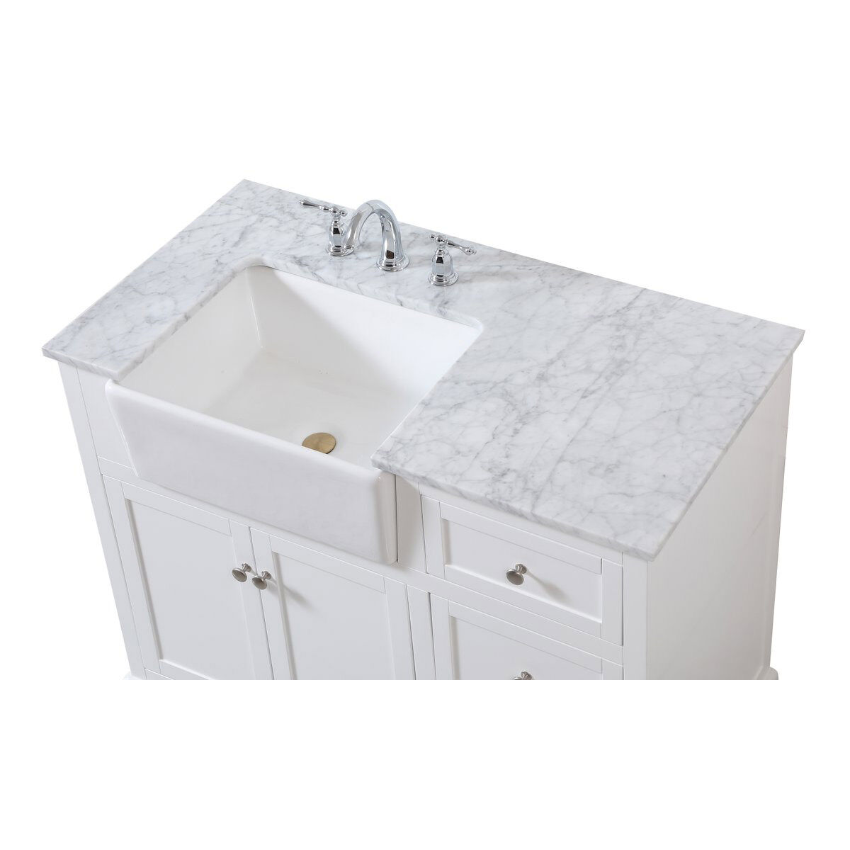 Franklin 42 X 22 X 35 inch White Bathroom Vanity Cabinet