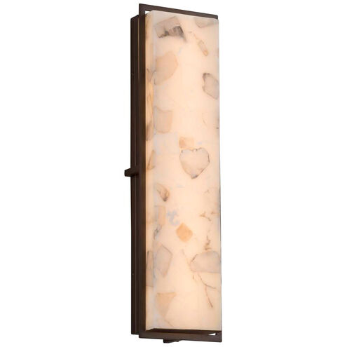 Alabaster Rocks LED 6.5 inch Dark Bronze ADA Wall Sconce Wall Light