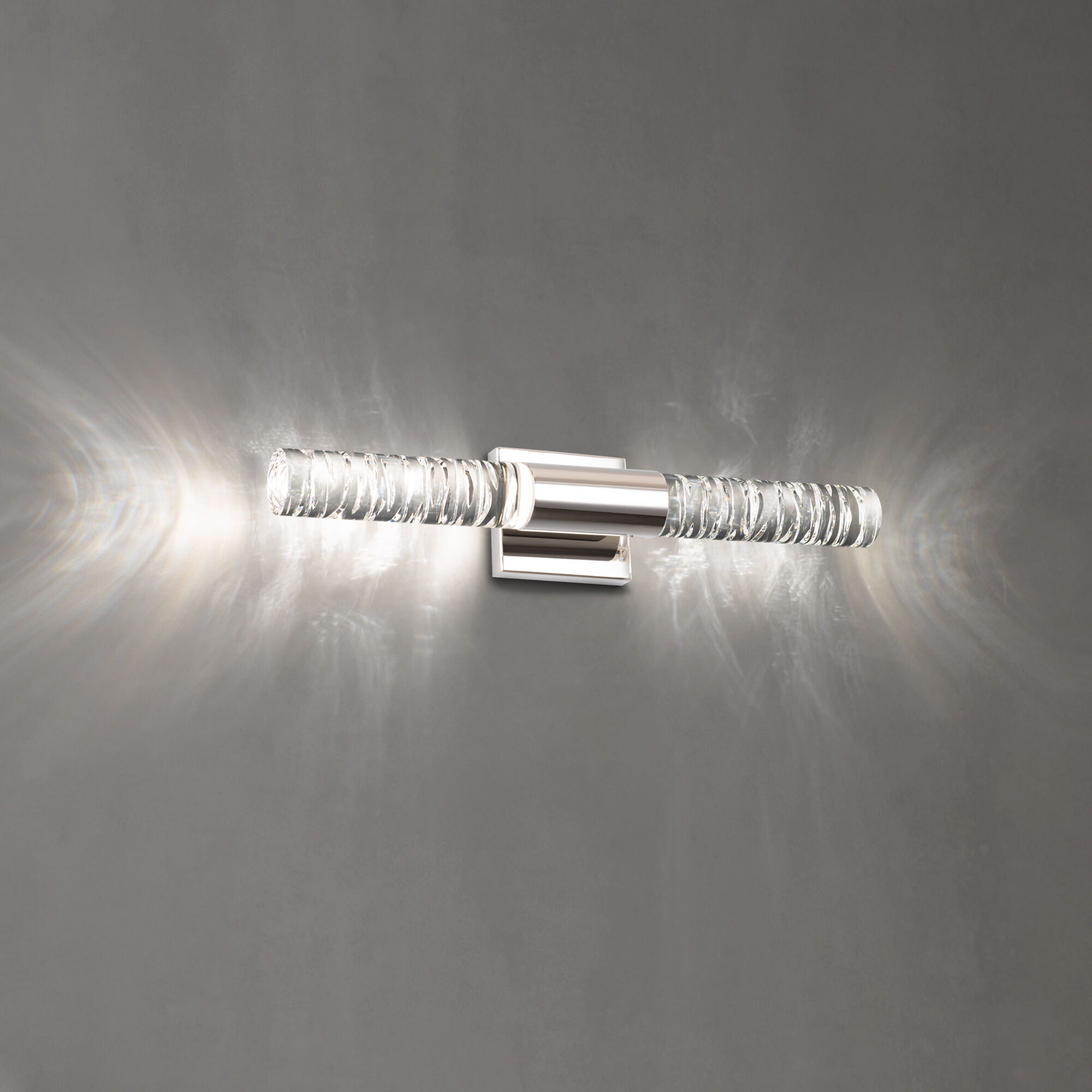 Cru LED 22 inch Polished Nickel Bath Vanity & Wall Light, Beyond