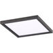 Square LED 15 inch Coal Flush Mount Ceiling Light