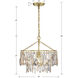 Elsa 1 Light 15 inch Antique Gold Chandelier Ceiling Light
