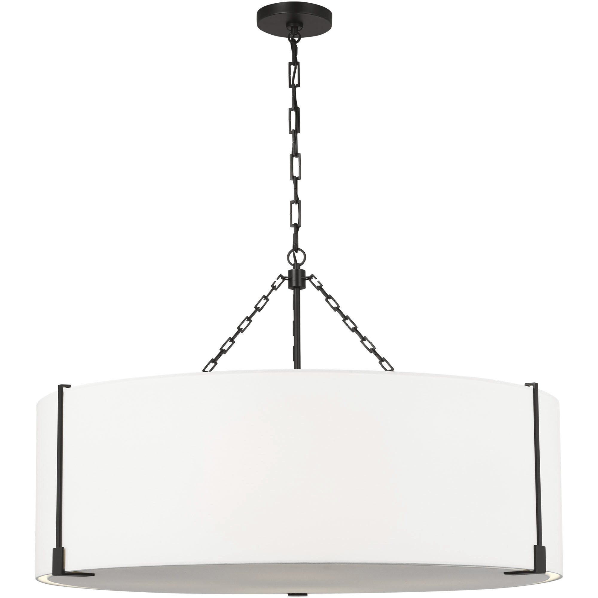 Thom Filicia Bergen 4 Light 36.25 inch Aged Iron Pendant Ceiling Light