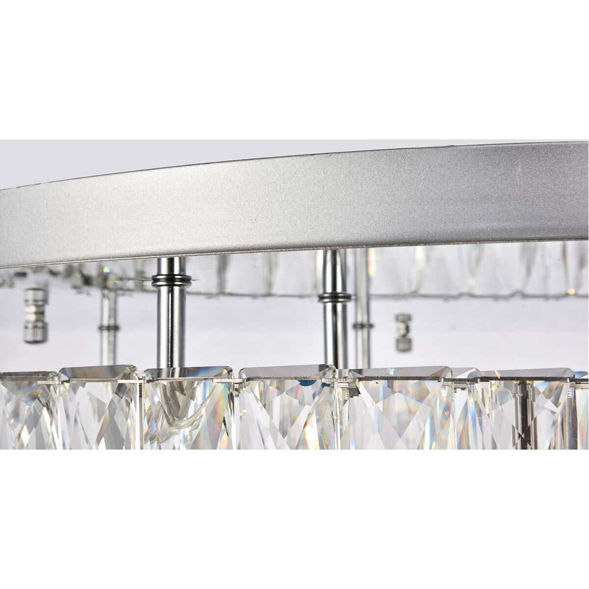 Monroe LED 26 inch Chrome Flush Mount Ceiling Light