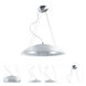Franco-Goccia 2 Light 22 inch Polished Steel Pendant Ceiling Light