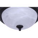 Canarm Classic 2 Light 11 inch Matte Black Flush Mount Ceiling Light