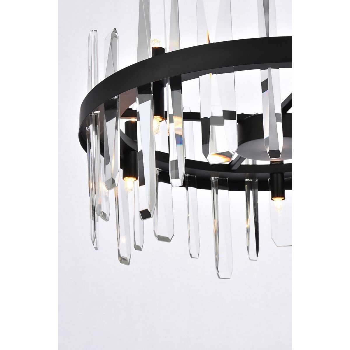 Serena 10 Light 20 inch Black Pendant Ceiling Light