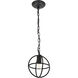 Octavia 1 Light 7.9 inch Dark Brown Pendant Ceiling Light in Dark Bronze