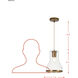 Alicia 1 Light 7 inch Antique Bronze Mini Pendant Ceiling Light