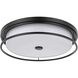 Kolson 20 inch Black Flush Mount Ceiling Light