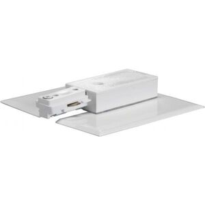 White Live End with Canopy Track Lighting Accessory
