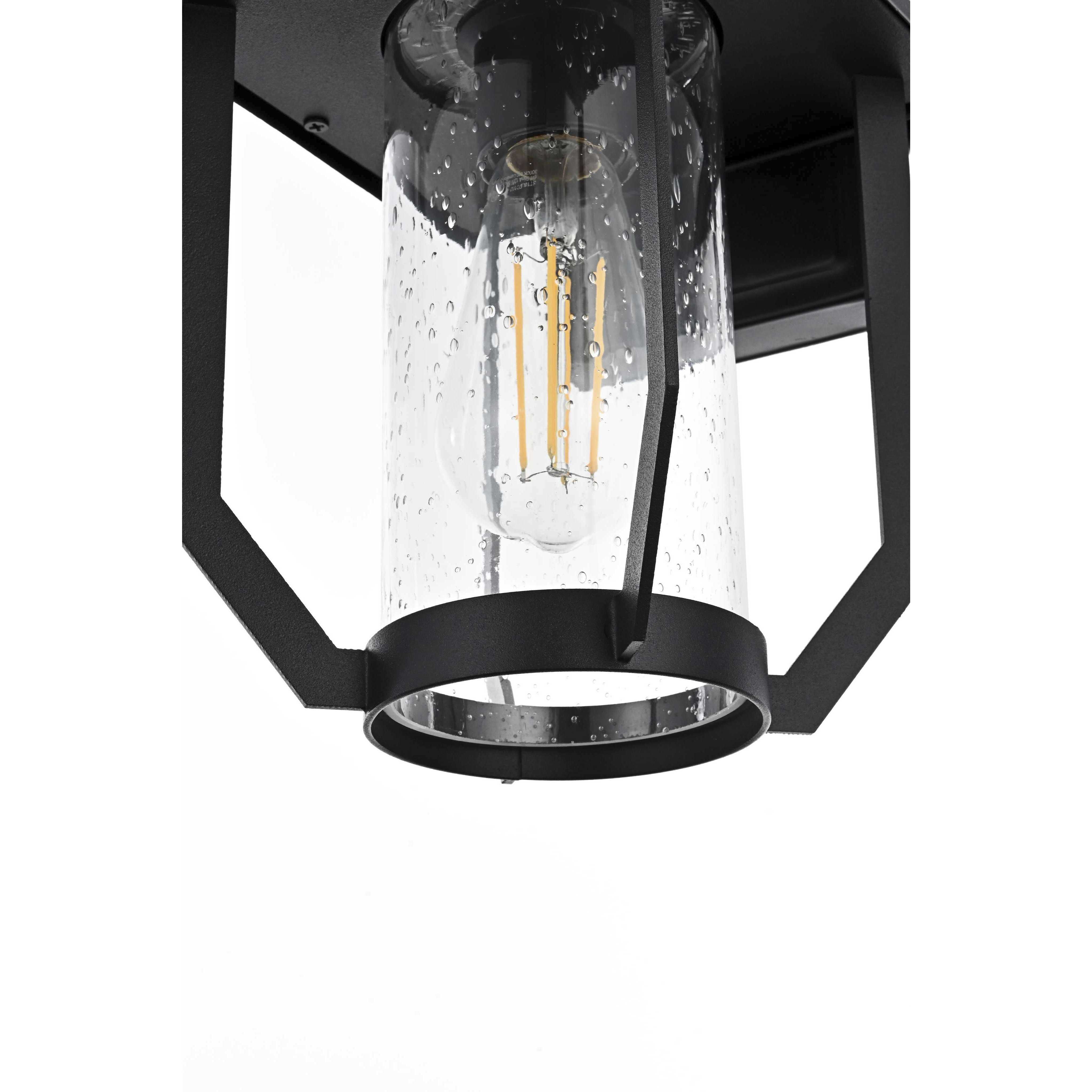 Sepviva 1 Light 12.5 inch Black Outdoor Wall Sconce