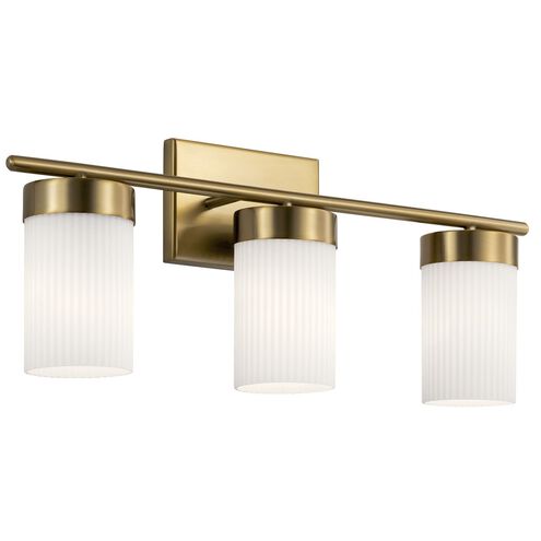 Ciona 3 Light 24 inch Brushed Natural Brass Wall Mount Bath Light Wall Light, 3 Arm