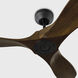 Maverick 44 inch Midnight Black with Dark Walnut Blades Indoor/Outdoor Smart Ceiling Fan in Not Included