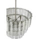 Museo 9 Light 20.5 inch Brushed Polished Nickel Pendant Ceiling Light