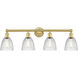 Castile 4 Light 33 inch Satin Gold Bath Vanity Light Wall Light in Clear