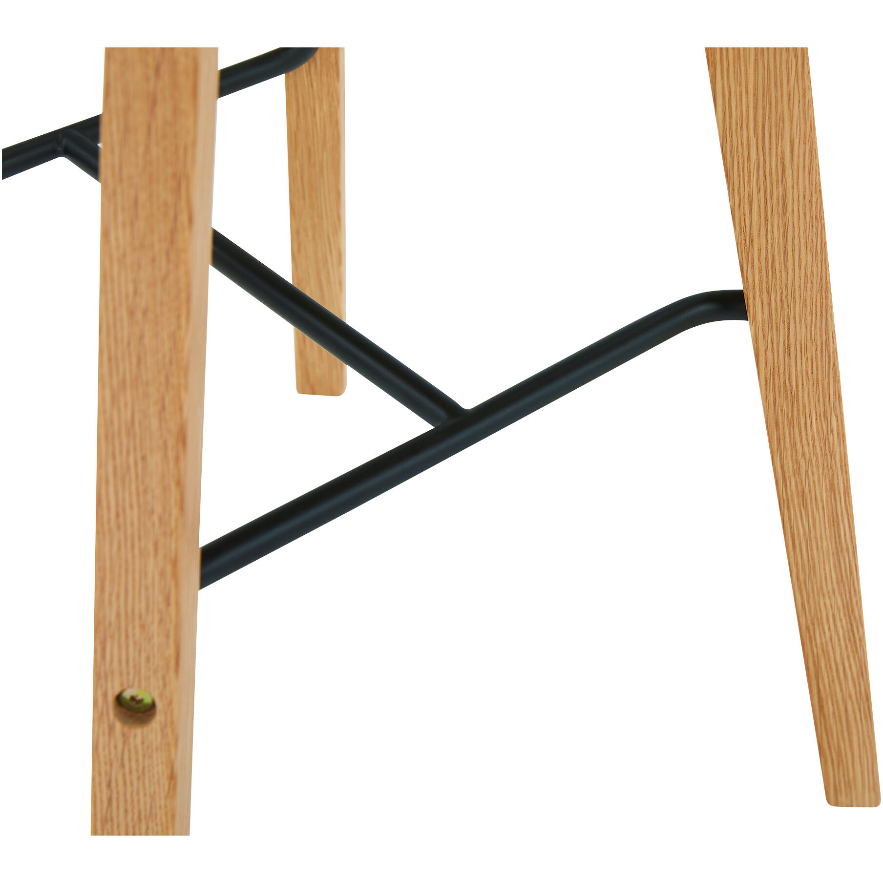 Napoli 37.5 inch Black Barstool, Leather