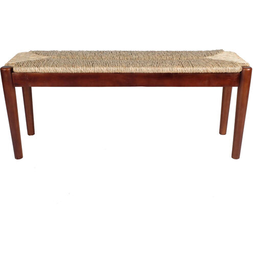 Cameron Dark Natural Wood Bench