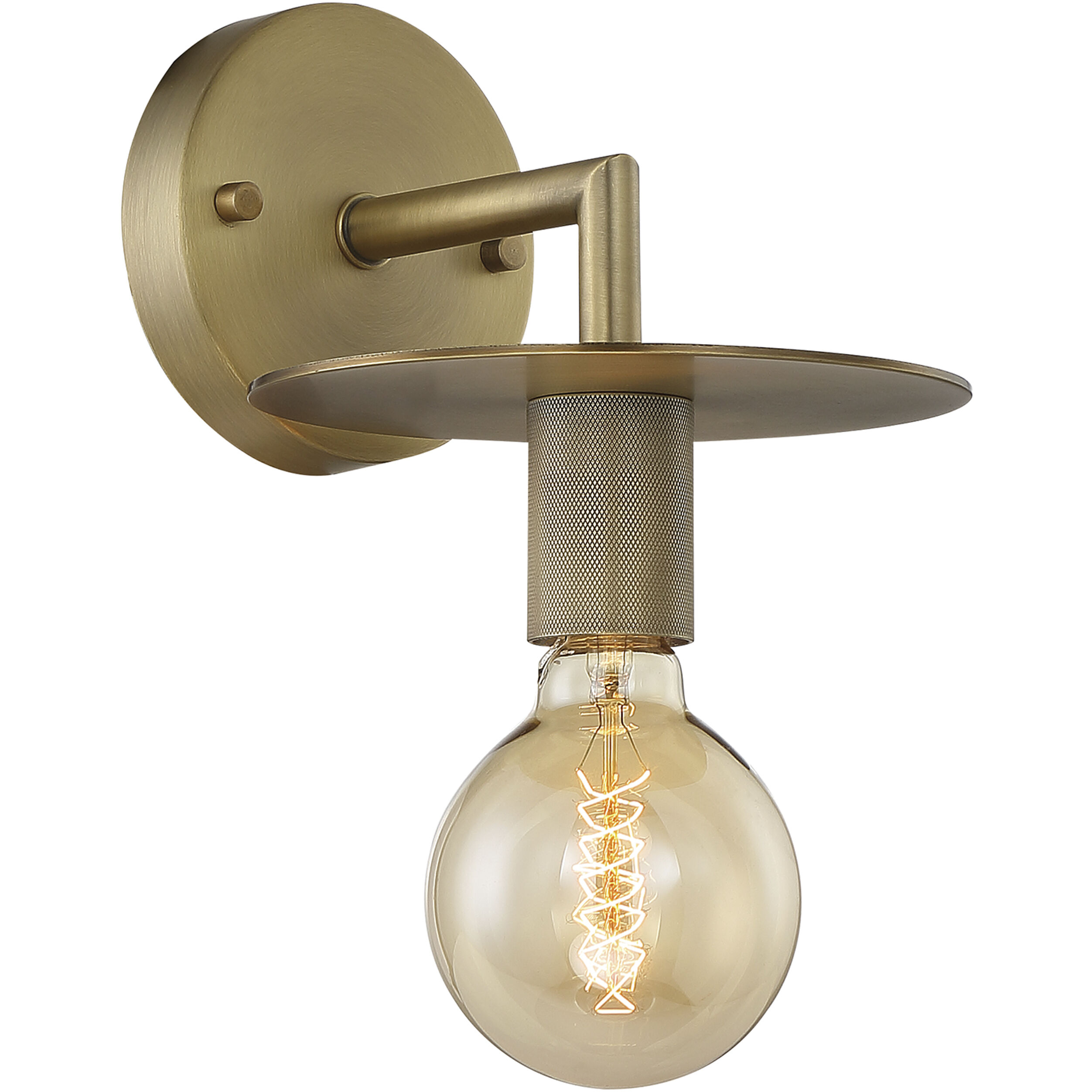 Bizet 1 Light 7 inch Vintage Brass Vanity Light Wall Light