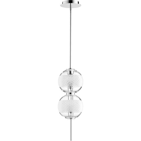 Peloton 2 Light 7 inch Polished Nickel Pendant Ceiling Light