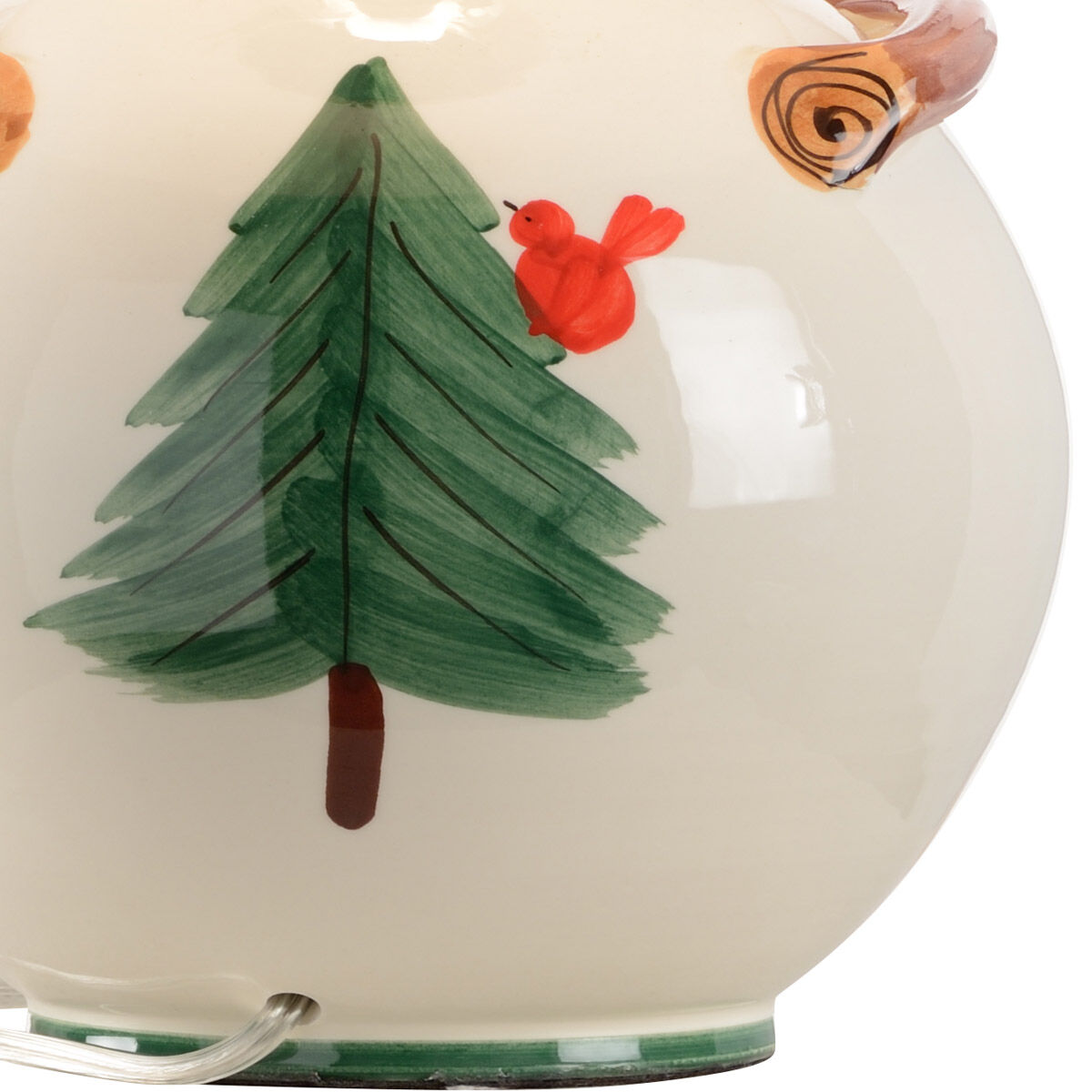 Vietri 24 inch 100 watt Hand Sculpted and Painted Table Lamp Portable Light, Small