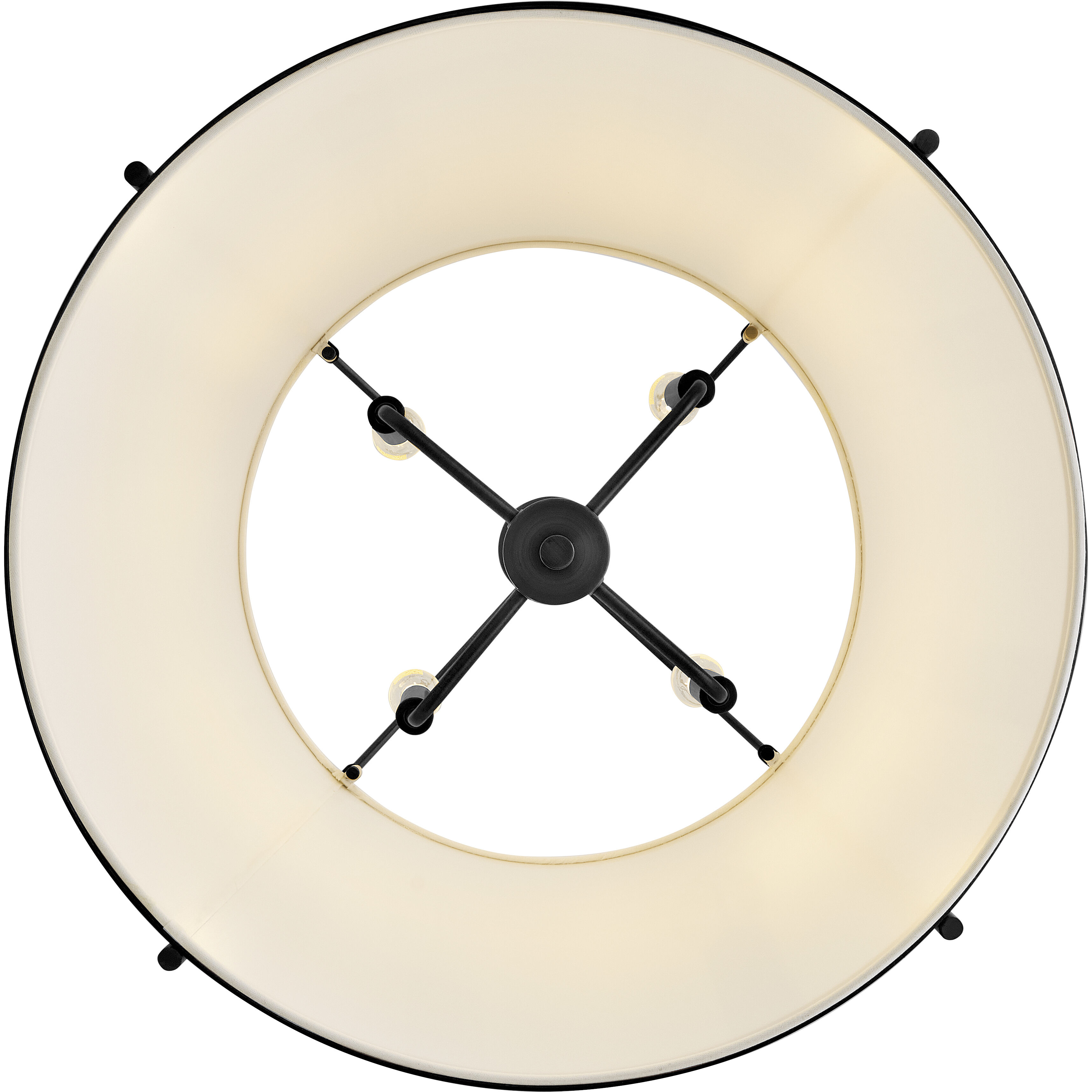 Clarke 4 Light 24.5 inch Black Chandelier Ceiling Light