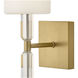 Anika 1 Light 6.25 inch Lacquered Brass Bath Sconce Wall Light