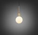 Forked LED 7.87 inch Brass Pendant Ceiling Light