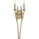 Covent Park 2 Light 9 inch Brushed Honey Gold Wall Sconce Wall Light