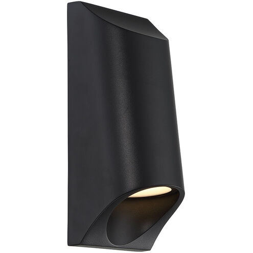 Mega LED 11 inch Black Outdoor Wall Light
