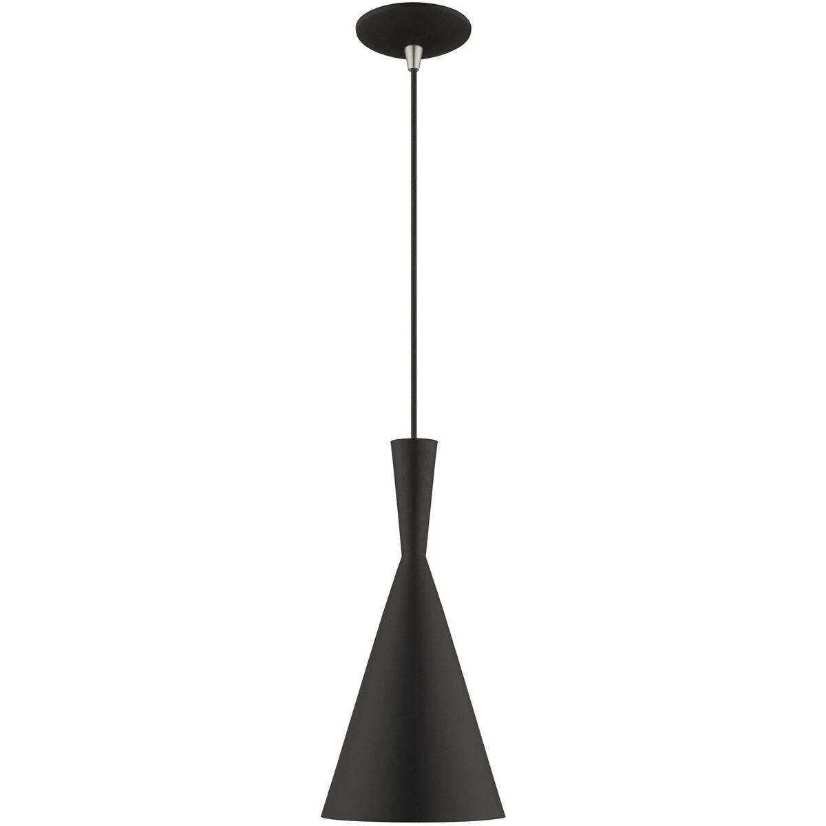 Allison 1 Light 7 inch Black Mini Pendant Ceiling Light