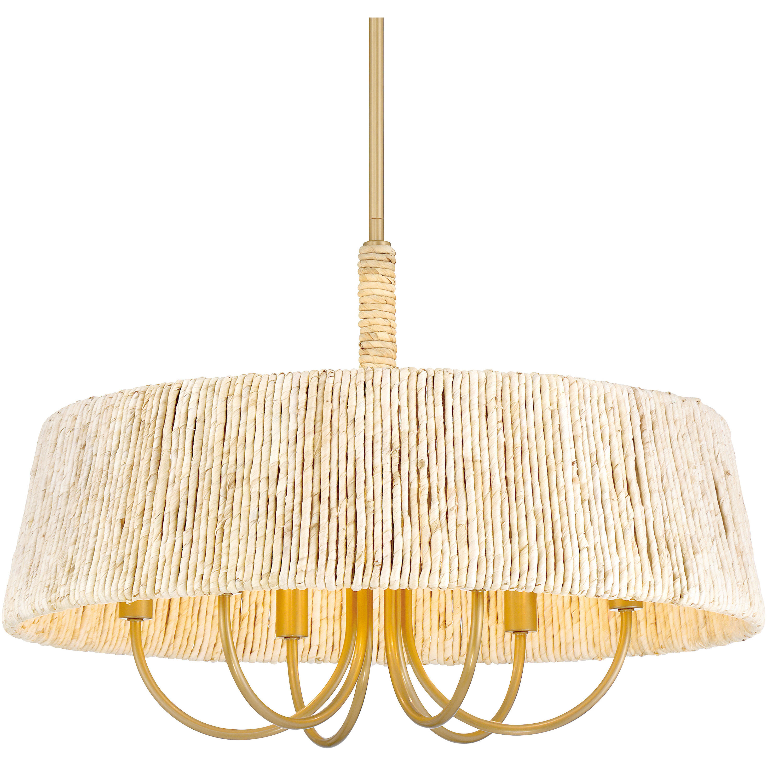 Hellia 6 Light 24 inch Legacy Brass Pendant Ceiling Light