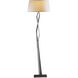 Facet 65.9 inch 100 watt Dark Smoke Floor Lamp Portable Light in Flax