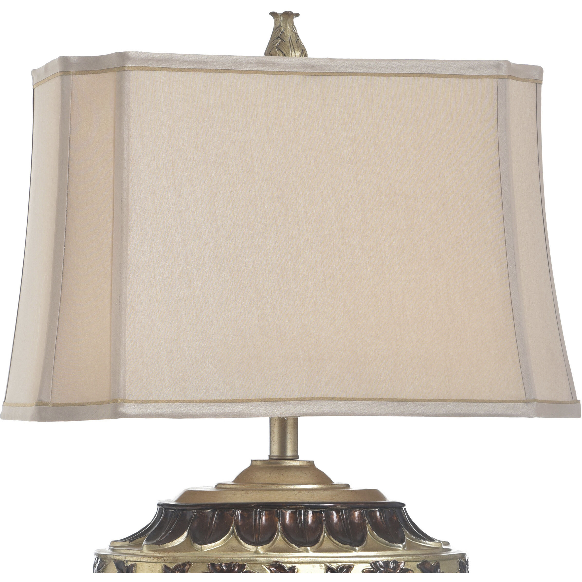 Signature 3 inch 100 watt Antique Platinum and Barbados Table Lamp Portable Light