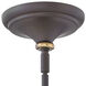 Academy 1 Light 10 inch Oil Rubbed Bronze with Heritage Brass Indoor Pendant Ceiling Light